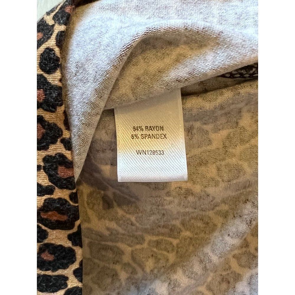Amber Sun Leopard Animal Print Shirt Small - Picture 6 of 9